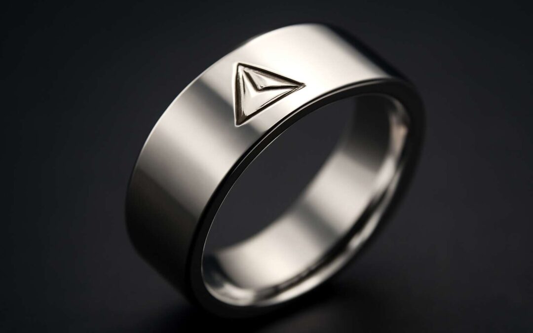 Captivating silver rings logo ideas that exude elegance and trust