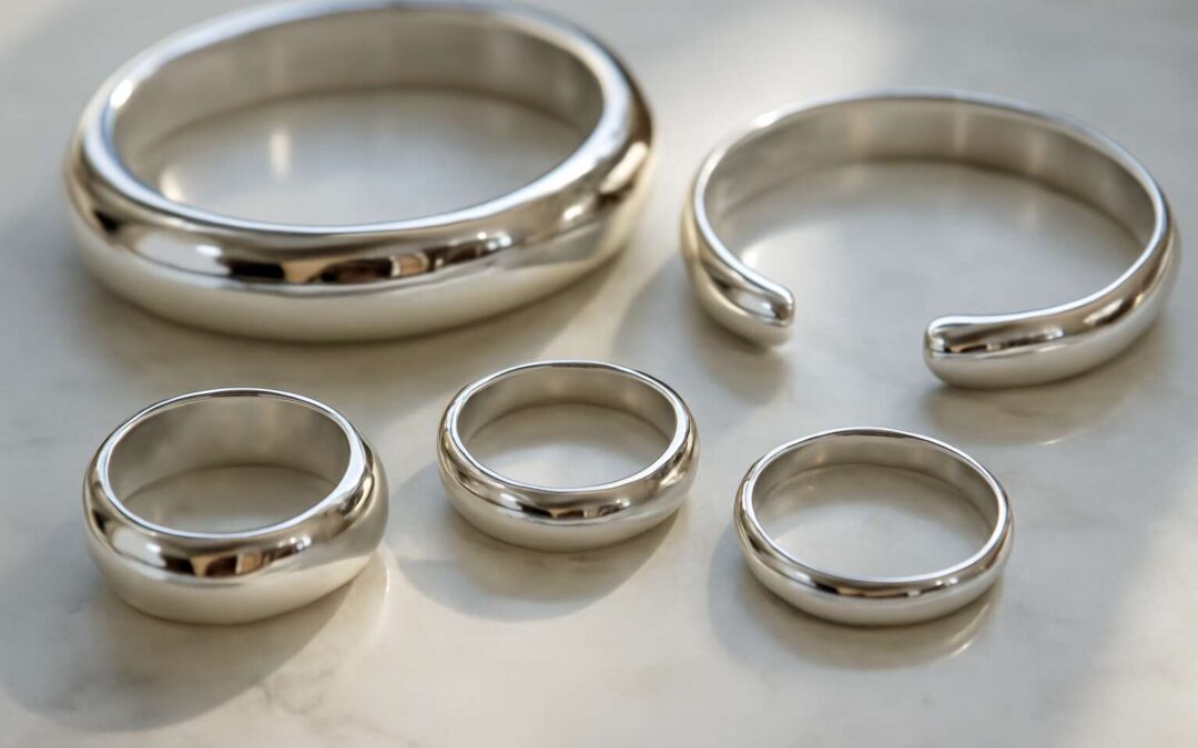 Timeless shine: silver rings and bracelets for every style