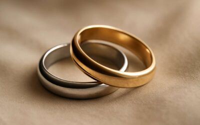 Radiant elegance: gold with silver rings blend timeless charm with modern flair