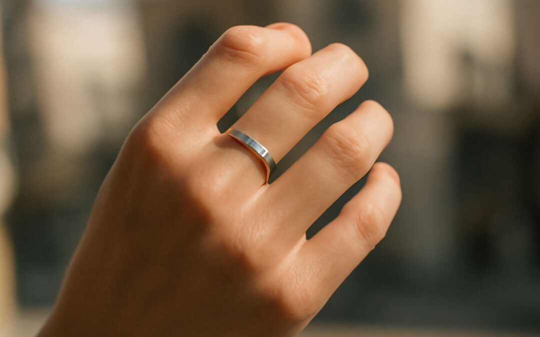 Radiant confidence with silver rings for boys that shine and stand out