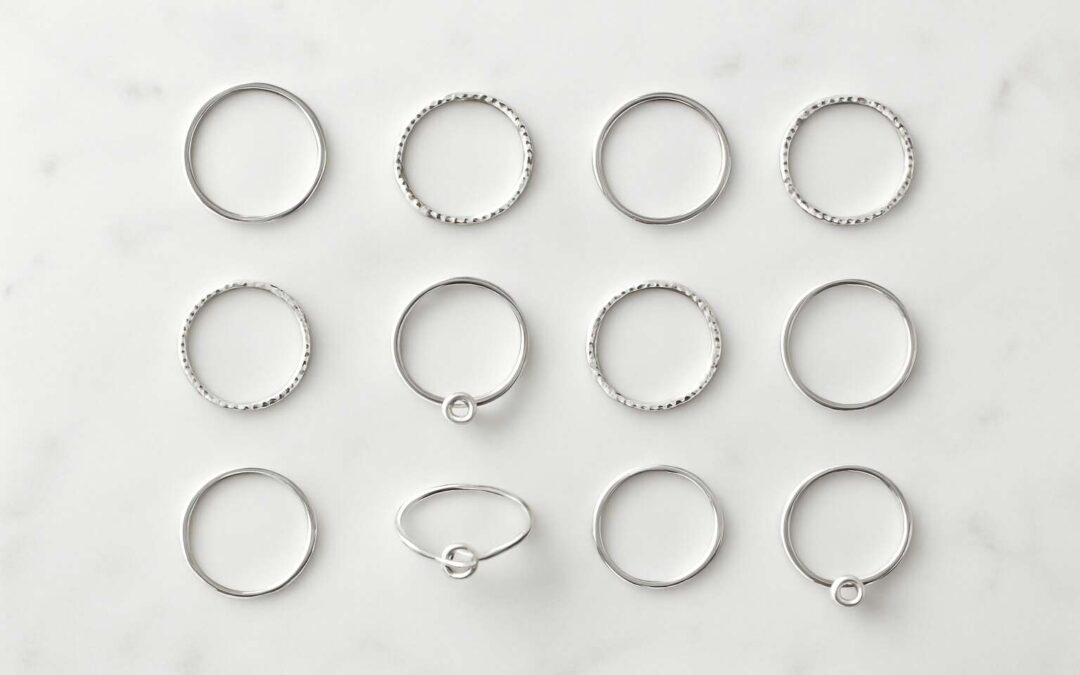 Glimmer in Style with a silver rings set for all occasions.