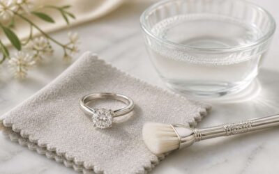 Restore your ring’s shine with a silver ring cleaning solution.